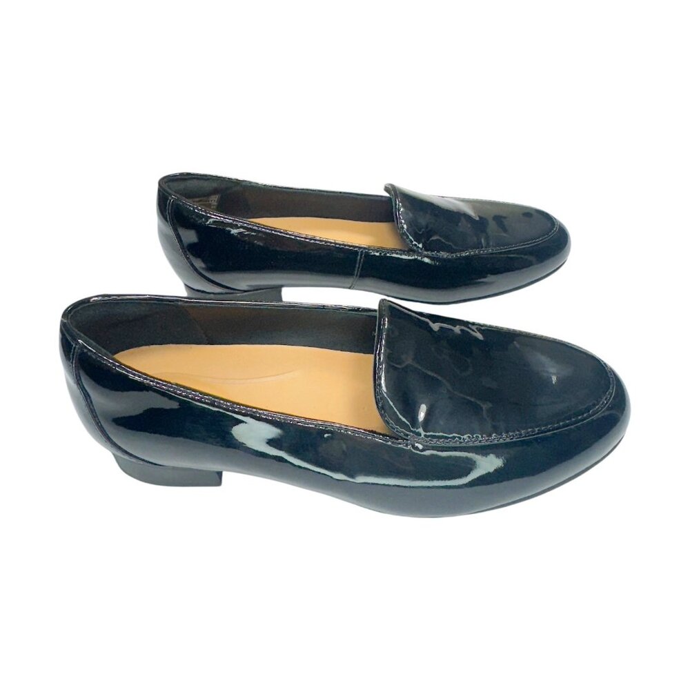 Clarks Womens Unstructured Patent Leather Black Loafers Size UK 4 / US 6.5 - Picture 3 of 9